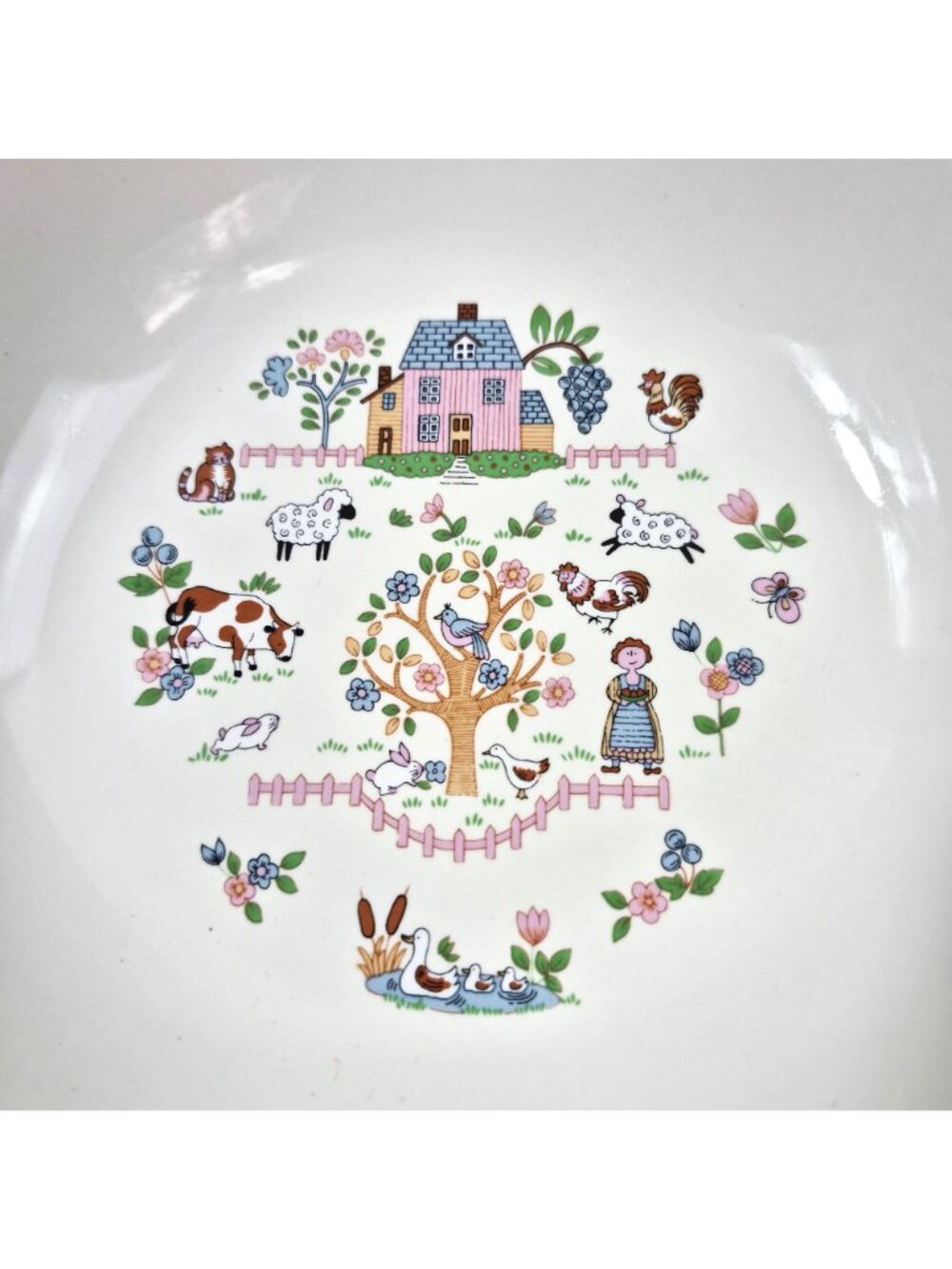 Jamestown China Country Home Large Serving Bowl Farmhouse Scene Japan - Picture 2 of 10